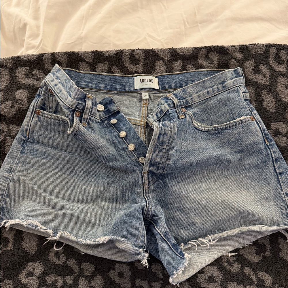 Agolde Distressed Blue Jeans